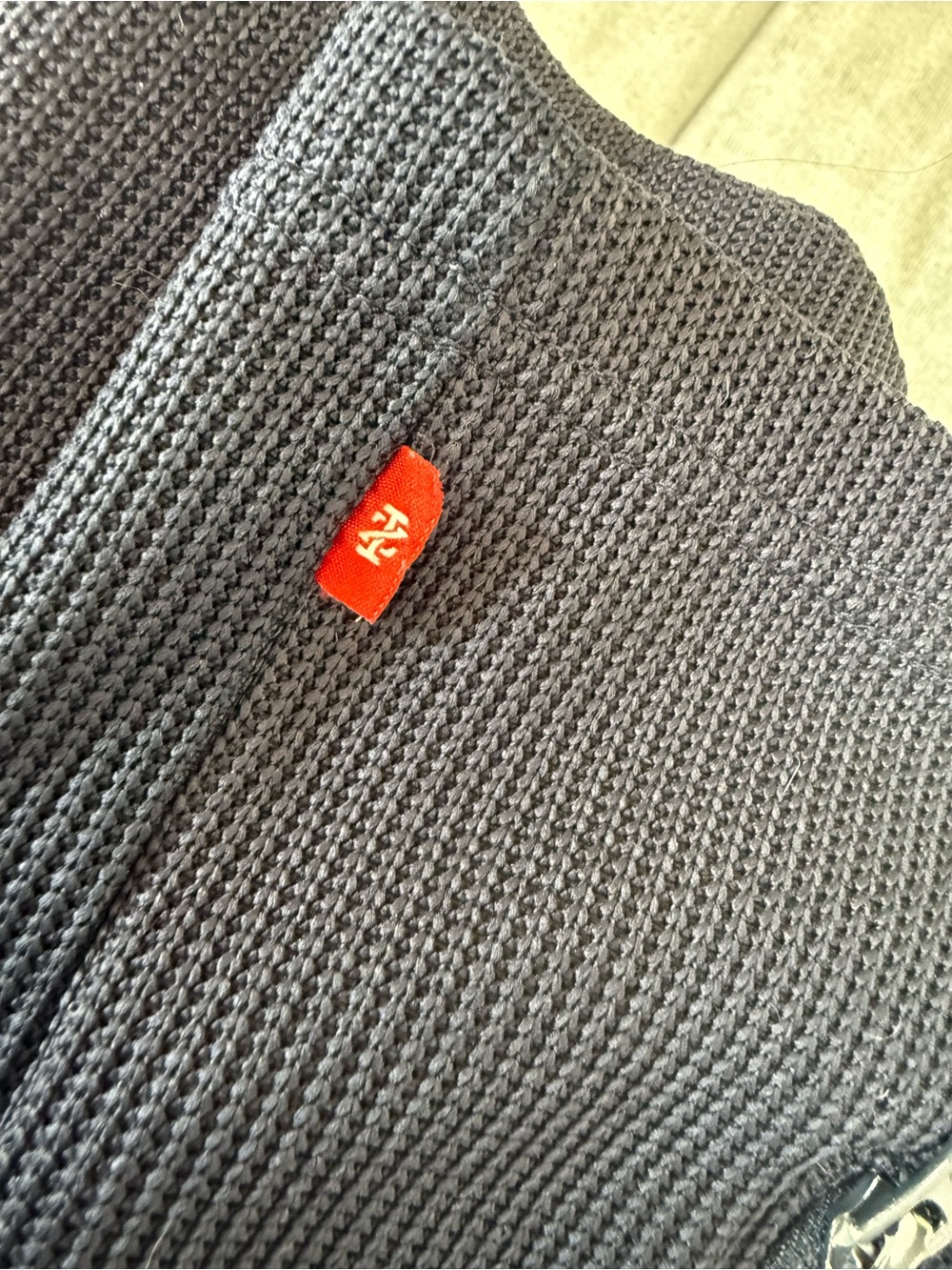 Izod Navy Full-Zip Knit Jacket - Picture 9 of 10